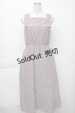 画像1: 【SALE】LEBECCA boutique / あなたに合わせるスクエアセーラーワンピース  ワインｘ白 S-25-11-23-034-EL-TO-HR-ZT515