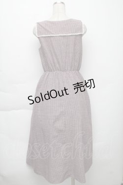 画像2: 【SALE】LEBECCA boutique / あなたに合わせるスクエアセーラーワンピース  ワインｘ白 S-25-11-23-034-EL-TO-HR-ZT515