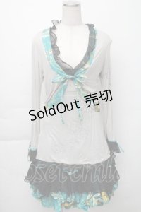 gouk / ボレロ付きキャミワンピースセット  グリーンx黒 S-25-11-23-035-GO-OP-AS-ZS