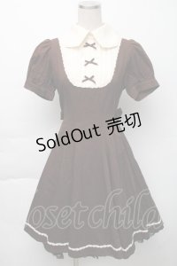 Innocent World / メリーナワンピース  ブラウン S-25-11-23-037-IW-OP-AS-ZS