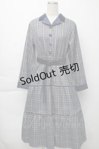 LEBECCA boutique / 道のりを想うワンピース  ブルー S-25-11-23-038-EL-TO-HR-ZS