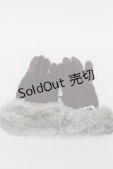 axes femme / 指輪風エレガント手袋  パープル S-25-11-24-001-AX-BL-HR-ZS