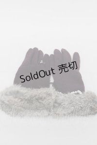 axes femme / 指輪風エレガント手袋  パープル S-25-11-24-001-AX-BL-HR-ZS