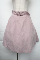 Fi.n.t / 裾スカラップフレアースカート  ピンク S-25-11-24-053-CA-SK-HR-ZS