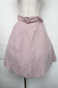 Fi.n.t / 裾スカラップフレアースカート  ピンク S-25-11-24-053-CA-SK-HR-ZS