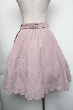 画像2: Fi.n.t / 裾スカラップフレアースカート  ピンク S-25-11-24-053-CA-SK-HR-ZS