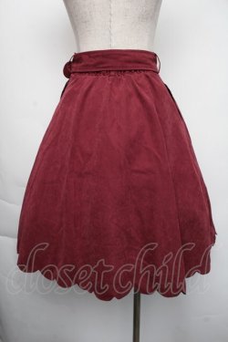 画像2: Fi.n.t / 裾スカラップフレアースカート  ワイン S-25-11-24-055-CA-SK-HR-ZS