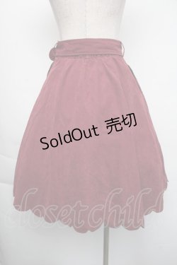 画像2: Fi.n.t / 裾スカラップフレアースカート  ワイン S-25-11-24-055-CA-SK-HR-ZS