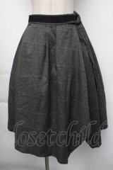 axes femme / チェックスカート  グレー S-25-11-24-060-AX-SK-AS-ZS