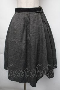 axes femme / チェックスカート  グレー S-25-11-24-060-AX-SK-AS-ZS