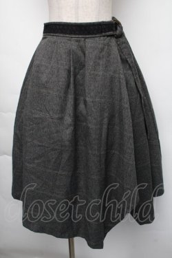 画像1: axes femme / チェックスカート  グレー S-25-11-24-060-AX-SK-AS-ZS