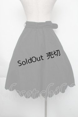 画像2: Fi.n.t / 裾スカラップフレアースカート  黒 S-25-11-24-061-CA-SK-HR-ZS