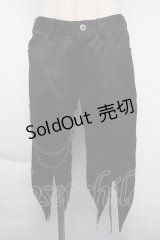 BPN / チェーン付き裾編み上げデザインパンツ M ブラック S-25-11-24-063-GO-PA-HR-ZS