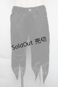 BPN / チェーン付き裾編み上げデザインパンツ M ブラック S-25-11-24-063-GO-PA-HR-ZS