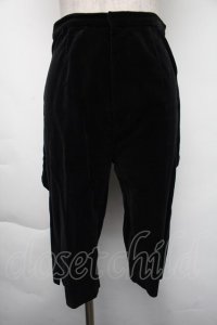 Jane Marple / ベロアパンツ M ブラック S-25-11-24-064-JM-PA-HR-ZS