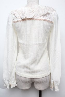 画像2: LIZ LISA / シフォン切替ブラウス風トップス  オフ S-25-11-24-008-LO-BL-HR-ZS