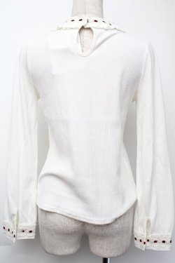 画像2: LIZ LISA / 切替リブトップス  白ｘ赤 S-25-11-24-013-LO-TO-AS-ZS