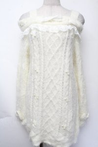 LIZ LISA / 肩開きニットチュニック  オフ S-25-11-24-015-LO-OP-AS-ZS