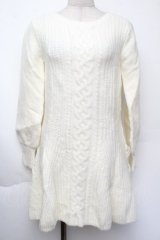 LIZ LISA / ケーブルニットワンピース  オフ S-25-11-24-017-LO-OP-AS-ZS