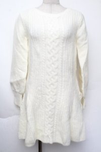 LIZ LISA / ケーブルニットワンピース  オフ S-25-11-24-017-LO-OP-AS-ZS