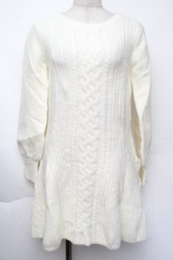 画像1: LIZ LISA / ケーブルニットワンピース  オフ S-25-11-24-017-LO-OP-AS-ZS