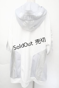 画像2: NOEMIE / シルバー切替ジャージパーカー  白ｘサックス S-25-11-24-020-LO-TO-HR-ZS