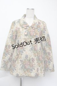 axes femme / ゴブランダブルボタンジャケット  ベージュ S-25-11-24-022-AX-JA-HR-ZS