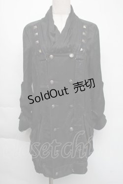 画像1: ALGONQUINS / ダブルボタンジャケット  ブラック S-25-11-24-028-AL-JA-HR-ZS