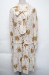 画像1: axes femme / 花柄ワンピース M キナリ S-25-11-24-030-AX-SK-HR-ZS (1)