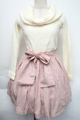 LIZ LISA / ニット切替ワンピース  オフｘピンク S-25-11-24-031-LO-OP-AS-ZS