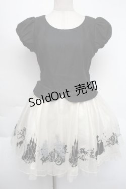 画像1: Secret Honey / シンデレラフロッキーワンピース  黒ｘオフ S-25-11-24-032-CA-OP-AS-ZT553