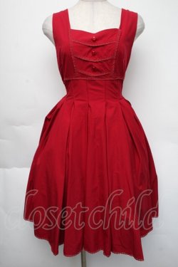 画像1: SOUL FAITH / ジャンパースカート  赤 S-25-11-24-038-LO-OP-HR-ZS