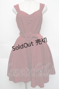 Secret Honey / コーデュロイジャンパースカート  ワイン S-25-11-24-039-CA-OP-AS-ZS