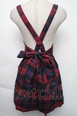 画像2: TRALALA / チェックワンピース  赤ｘ紺 S-25-11-24-041-LO-OP-AS-ZS