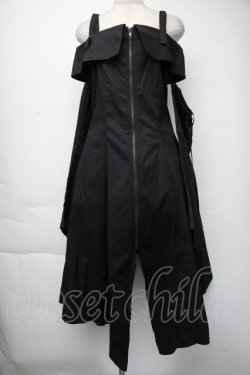 画像1: BPN / オフショルダーイレヘムワンピース  黒 S-25-11-24-044-GO-OP-HR-ZS
