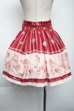 画像2: LIZ LISA / スウィートラテ柄スカート  ボルドー S-25-11-24-045-LO-SK-HR-ZS