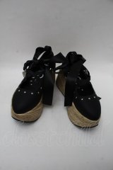 Night Rose / ドールなお嬢様のロッキンホースシューズ 38 黒 S-25-11-26-006-LO-SH-HR-ZS