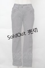 OZZ ANGELO / 刺繍入りスキニーパンツ  グレー S-25-11-26-053-OO-TO-HR-ZS