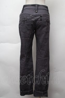 画像2: OZZ ANGELO / 刺繍入りスキニーパンツ  グレー S-25-11-26-053-OO-TO-HR-ZS