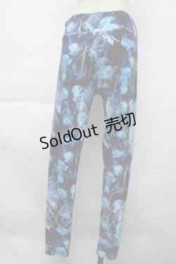 画像2: NieR Clothing / くらげ転写レギンス  ブルー S-25-11-26-054-PU-PA-HR-ZS