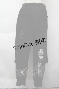 画像2: KRY CLOTHING / サス付きZIPスウェットパンツ  黒 S-25-11-26-055-EL-PA-HR-ZS