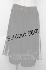 Jamie エーエヌケー / ファーハーフパンツ  黒ｘ白 S-25-11-26-056-LO-PA-HR-ZS