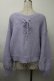 画像2: axes femme / バックレースアップニットカーディガン  ラベンダー S-25-11-26-019-AX-TO-HR-ZS (2)