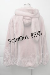 Ank Rouge / うさちゃんファーブルゾン  ピンク S-25-11-26-020-CA-CO-HR-ZS
