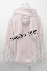 Ank Rouge / うさちゃんファーブルゾン  ピンク S-25-11-26-020-CA-CO-HR-ZS