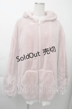 画像2: Ank Rouge / うさちゃんファーブルゾン  ピンク S-25-11-26-020-CA-CO-HR-ZS