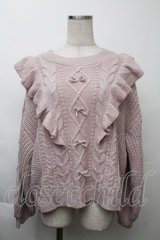 melume / フリルニット LL ピンク S-25-11-26-021-LO-TO-AS-ZS