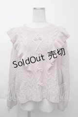 melume / フリルニット LL ピンク S-25-11-26-021-LO-TO-AS-ZS