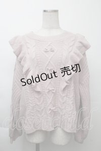 melume / フリルニット LL ピンク S-25-11-26-021-LO-TO-AS-ZS