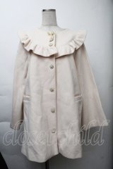 Swankiss / ファー付きビジューコート  ベージュ S-25-11-26-024-CA-CO-HR-ZS